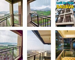 Hình ảnh khách hàng lắp lưới an toàn ban công, cửa sổ tại SaDaVa