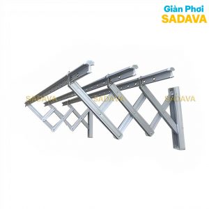 Giàn phơi thông minh gắn tường, xếp ngang tiện lợi
